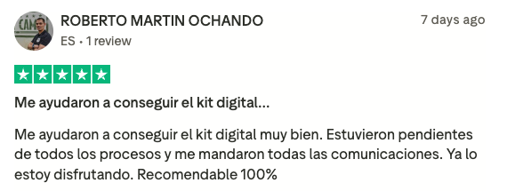 trustpilot opinion kit digital