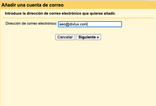 configuracion gmail con dominio